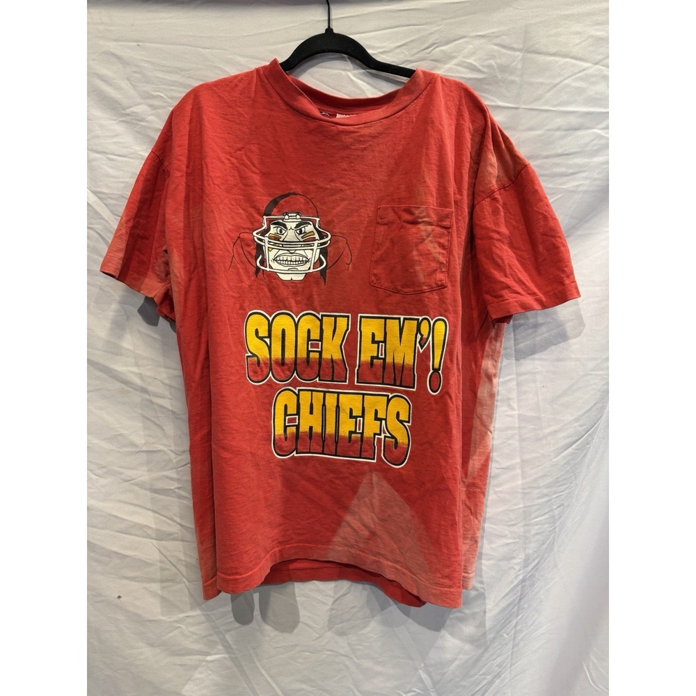 Kansas City Chiefs NFL Sock Em Shirt Red Size XL